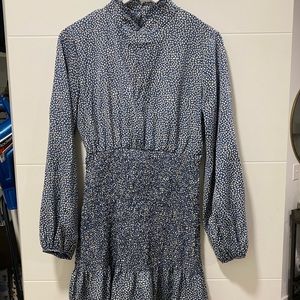 Shein high neck long sleeve pattern dress. Worn once.
